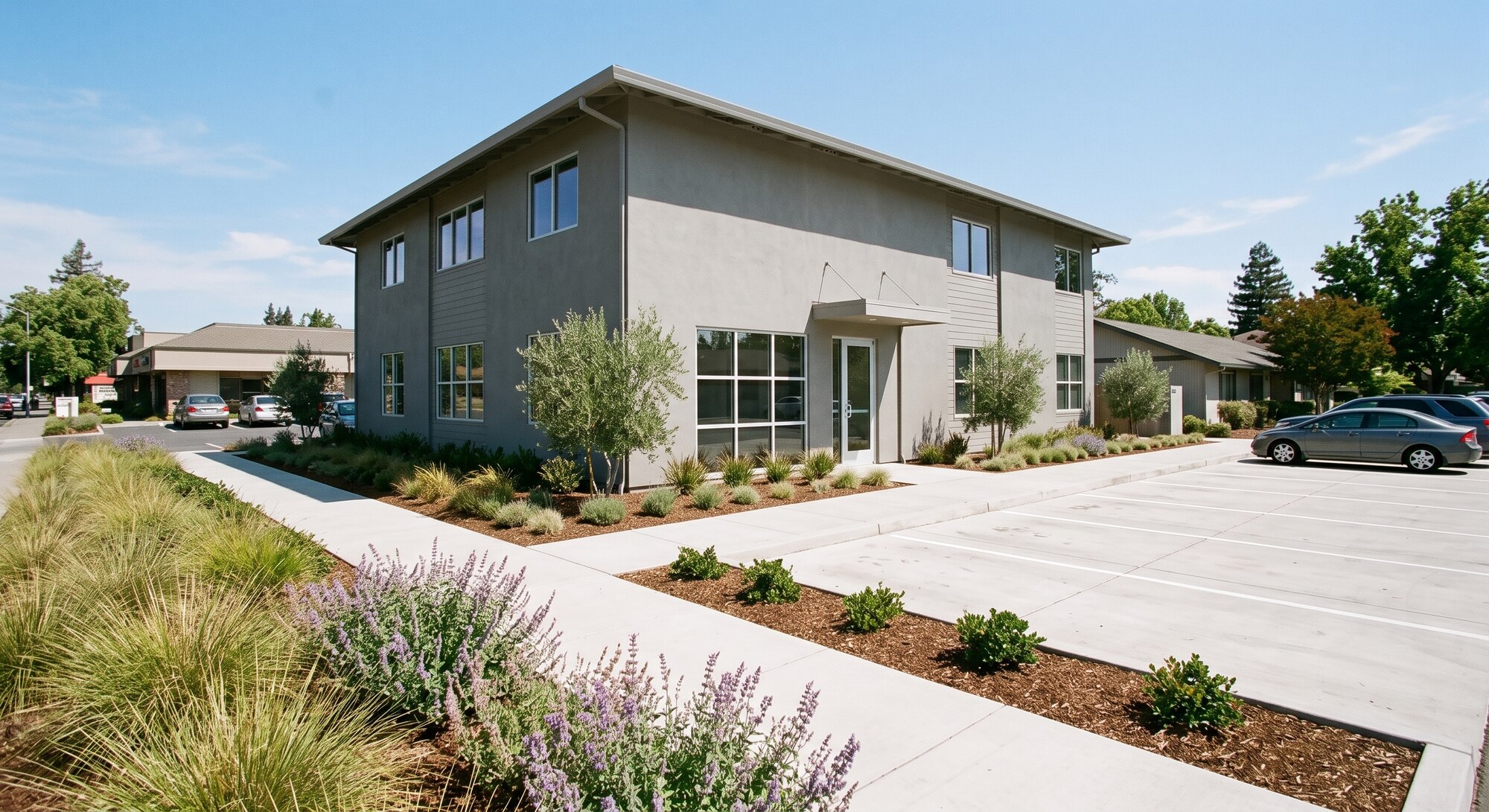 Commercial building painting project