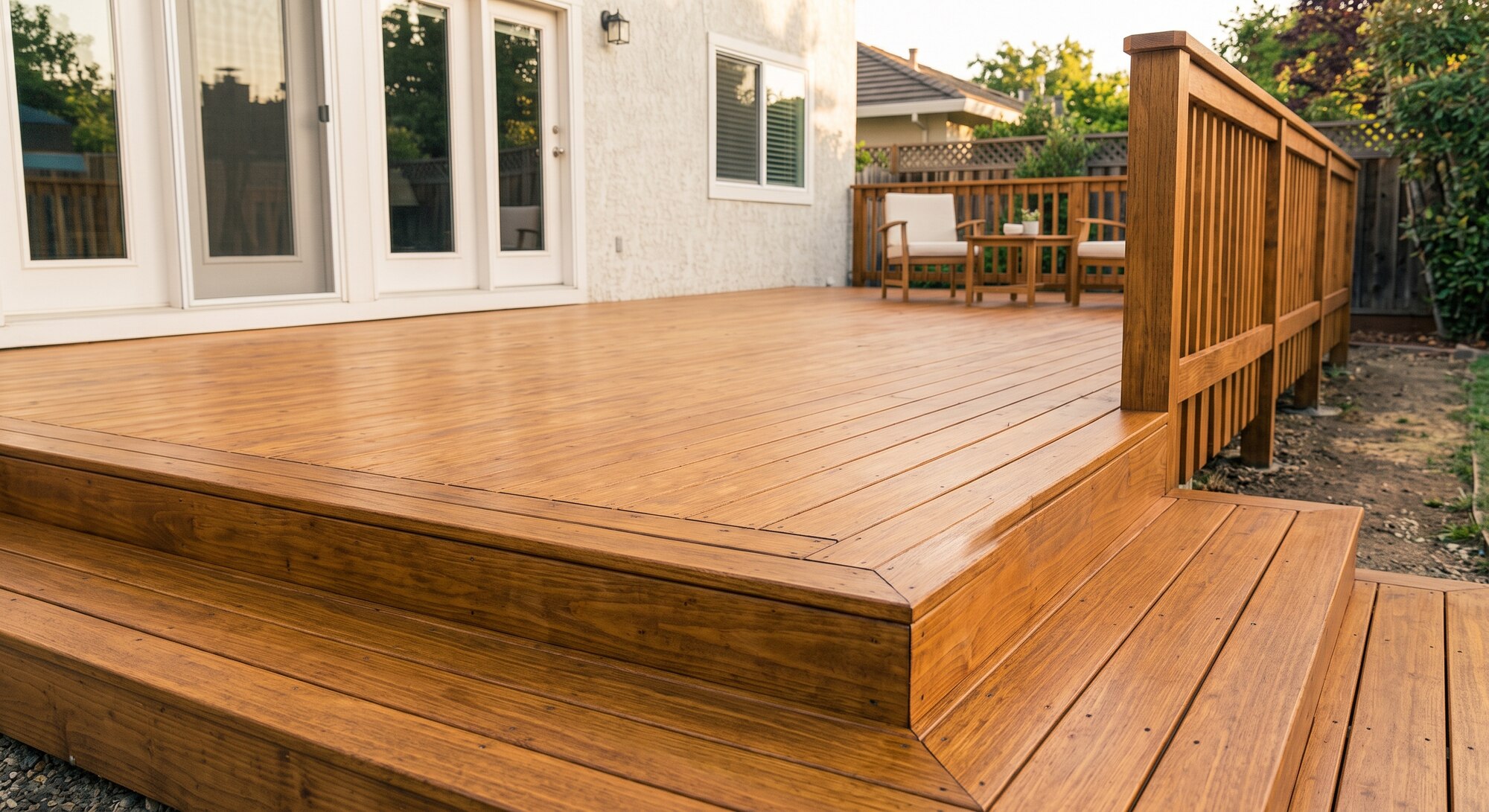 Restored exterior wood siding